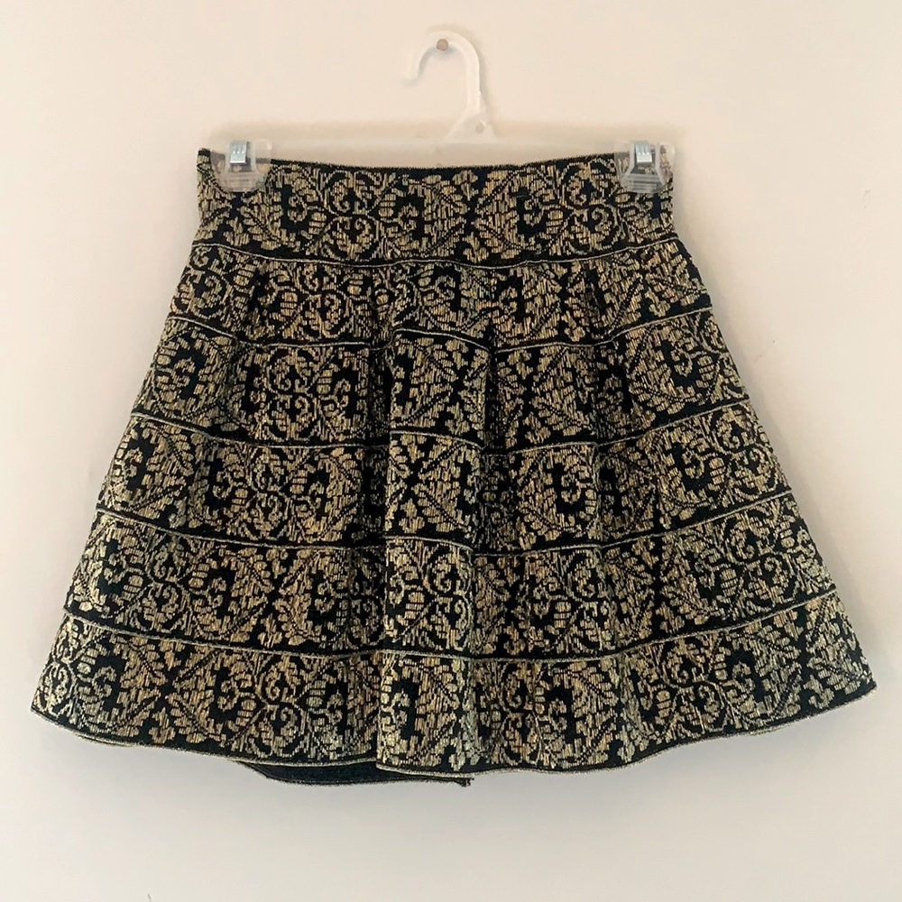 Topshop “lovestruck” brocade mini skirt